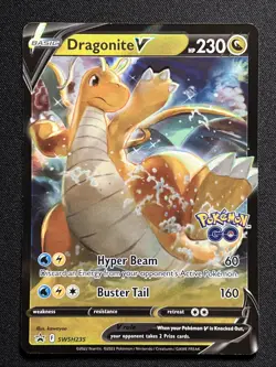 Pokemon GO Dragonite V & VSTAR SWSH235 & SWSH236 Holo Promos Near Mint (NM) - Image 2