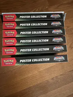 Pokemon Prismatic Evolutions Poster Collection Sealed Full Display Case Lot Of 6 - Image 2