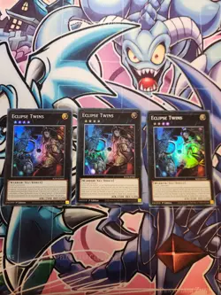 Eclipse Twins SUDA-EN047 Super Rare 1st Edition YuGiOh PLAY SET - Image 1