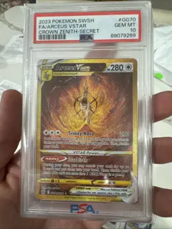 2023 Pokemon SWSH Giratina, Arceus, Palkia, Dialga VSTAR PSA 10 Graded Card Set - Image 5