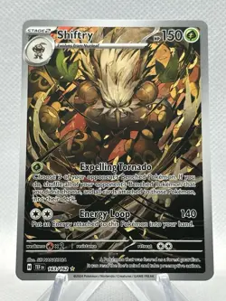Pokemon Card Shiftry 163/162 Illustration Rare Temporal Forces Near Mint - Image 1