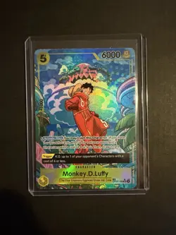 Two Legends Foil Monkey D. Luffy Treasure Rare Card OP07-109 - Image 1
