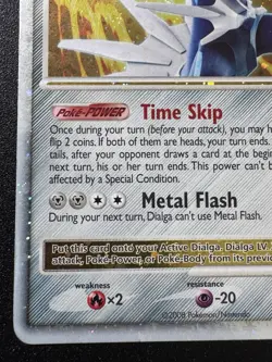 Dialga LV.X 105/106 D&P Great Encounters Pokemon Card Holo Foil Rare MP - Image 5