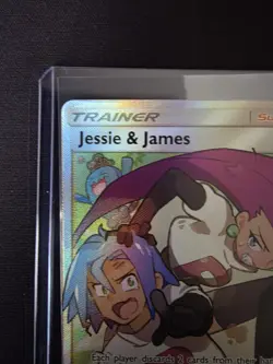 2019 Jesse And James Pokemon TCG Full Art Trainer Card 68/68 Hidden Fates NM - Image 4