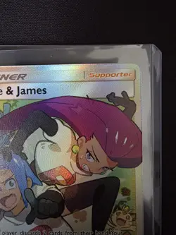 2019 Jesse And James Pokemon TCG Full Art Trainer Card 68/68 Hidden Fates NM - Image 5