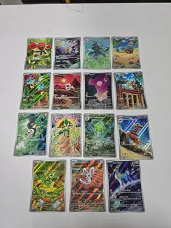 Lot Of 15 Black Bolt Illustration Rare Pokemon Cards Snivy Dwebble Timburr - Image 1