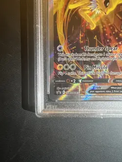 Pokemon TCG Jolteon v SWSH183 Black Star Promo Holo Full Art 2021 Card PSA 8 - Image 5