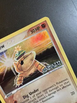 Pokemon Card Ex Delta Species Sandshrew 82/113 2005 Reverse Stamped Holo - Image 3