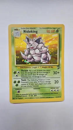Nidoking 11/130 Base Set 2 1999 WOTC Holo Rare Unlimited NM Pokemon Card - Image 1