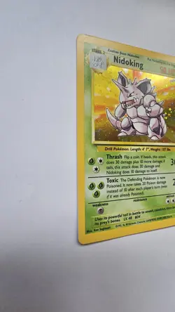 Nidoking 11/130 Base Set 2 1999 WOTC Holo Rare Unlimited NM Pokemon Card - Image 2