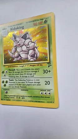 Nidoking 11/130 Base Set 2 1999 WOTC Holo Rare Unlimited NM Pokemon Card - Image 3