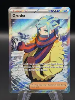 Pokemon TCG Grusha Full Art Trainer Paldea Evolved Holo Ultra Rare Card 253/193 - Image 1