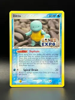 Ditto GAMES EXPO Card- Ex Delta Species 64/113-Super Rare Pokemon Promo -NM - Image 1