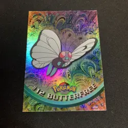 Topps Pokemon TV Animation Edition Series 1 Rainbow Foil #12 Butterfree Card NM - Image 1