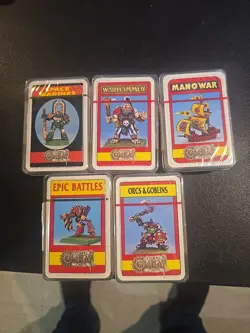 Lot Of 10 1994 Citadel Combat Cards 5 Different Decks With 2 Of Each Shown - Image 1