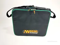 Magic The Gathering Logo Branded Carrying Case Black Deck Bag Shoulder Strap - Image 1