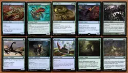 Set 10 Green Deathtouch Creatures *NM* English Magic EDH Group MTG Commander - Image 1