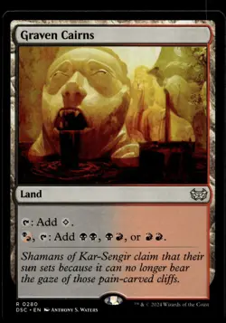 Graven Cairns #280 MTG Duskmourn NM X1 - Image 1