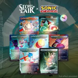 Magic The Gathering Secret Lair x Sonic the Hedgehog Rainbow Foil Bundle OPENED - Image 5