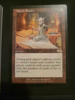 MTG Noetic Scales EX/NM Urza's Saga 304/335 Regular Rare - Image 1