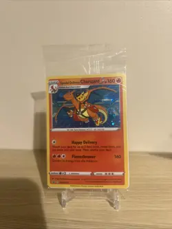 Pokemon Card Charizard SWSH075 Sealed Special Delivery SWIRL - Image 2