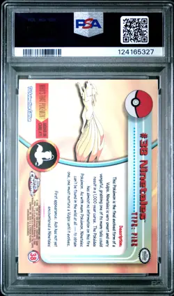 2000 TOPPS CHROME POKEMON T.V. #38 NINETALES PSA 9 - Image 2
