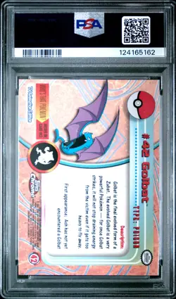 2000 TOPPS CHROME POKEMON T.V. #42 GOLBAT PSA 10 - Image 2