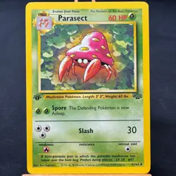 Parasect - 41/64 - Jungle Set - 1st Edition - Uncommon - Pokemon - WOTC - NM - Image 1
