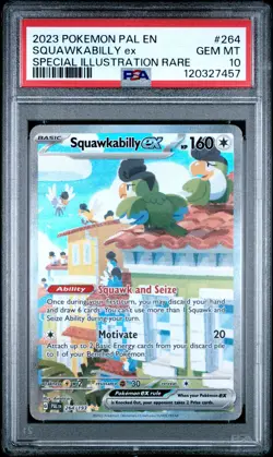 2023 POKEMON PAL EN-PALDEA EVOLVED #264 SQUAWKABILLY EX PSA 10 - Image 1