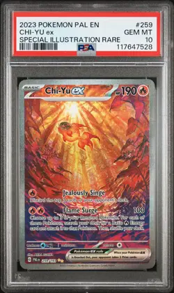 2023 POKEMON PAL EN-PALDEA EVOLVED SPECIAL ILLUSTRATION RARE CHI-YU EX PSA 10 - Image 1