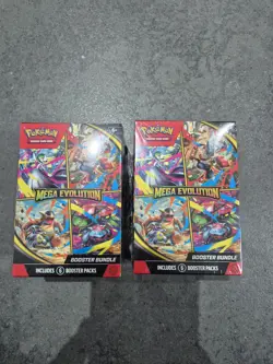 2 x Pokemon TCG Mega Evolution Booster Bundle (6 Packs) *NEW & SEALED* - Image 1