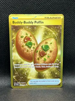 Buddy-Buddy Poffin 223/167 HYPER RARE HOLO Twilight Masquerade Sv06 Pokemon Foil - Image 3