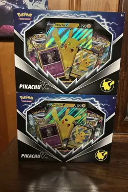 2x Pokemon TCG: Pikachu V Box New Sealed - Fusion Strike + Brilliant Stars 820650851179 - Image 1