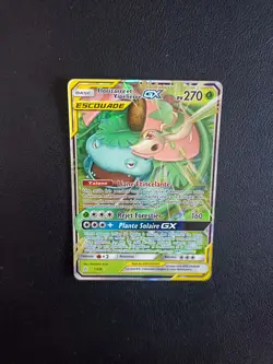 Carte Pokemon Florizarre et Vipelierre GX 1/236 SL12 Eclipse Cosmique FR NM - Image 1