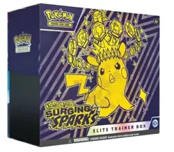 Pokemon Scarlet & Violet: Surging Sparks ETB Factory Sealed Elite Trainer Box. - Image 1