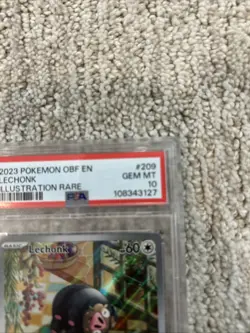 Lechonk 209/197 Sv03: Obsidian Flames PSA 10 Holo Pokemon - Image 2