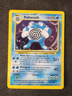 Pokemon TCG Poliwrath Base Set 13/102 Holo 1999-2000 Wizards Base Set Copyright - Image 1