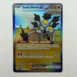 Pokemon TCG Sandy Shocks ex 250/182 SV04: Paradox Rift SIR NM - Image 1