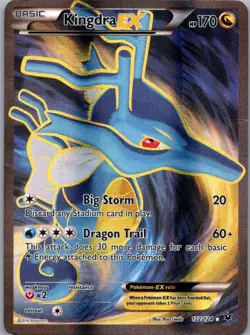 Pokemon TCG Kingdra-EX 122/124 Fates Collide Holo MP - Image 1