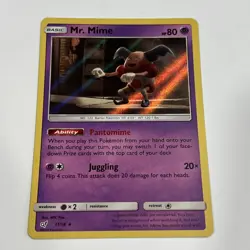 Pokemon TCG Mr. Mime Detective Pikachu 11/18 Holo Rare NM - Image 1