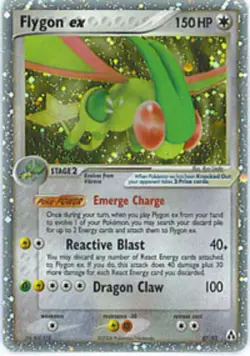 Flygon-EX - 87/92 - Rare Holo EX DMG, English Pokemon EX Legend Maker - Image 1