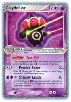 Claydol-EX - 93/108 - Rare Holo EX DMG, English Pokemon EX Power Keepers - Image 1