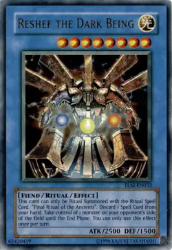 Reshef The Dark Being TLM-EN033 Yugioh Ultra Rare Vintage LP - Image 1