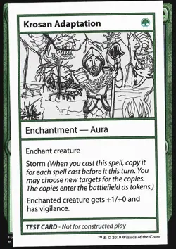 MTG Krosan Adaptation (80/124) Mystery Booster Playtest Cards 2021 LP - Image 1