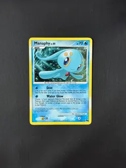 Manaphy 2/17 Pop Series 9 Holo Rare Promo 2009 Vintage Pokemon TCG Card SWIRL - Image 1