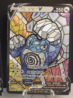Poliwag, Poliwhirl, & Poliwrath CUSTOM Stained Glass Holo Cards -Dissplay Only - Image 4