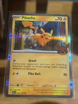 Pikachu 062/193 Trick or Trade 2023 Holo Pokemon Card - Image 1