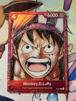 Monkey D Luffy P-022 ONE PIECE FILM RED Card English Official - Image 1