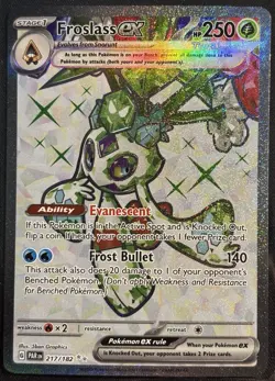 Froslass EX 217/182 - Paradox Rift Pokemon TCG Holo Ultra Rare 2023 - M/LP Card - Image 1