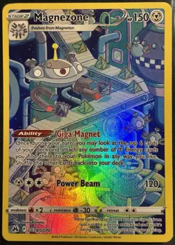 Magnezone GG18/GG70 - Pokemon TCG Crown Zenith Galarian Gallery Holo- M/LP Card - Image 1